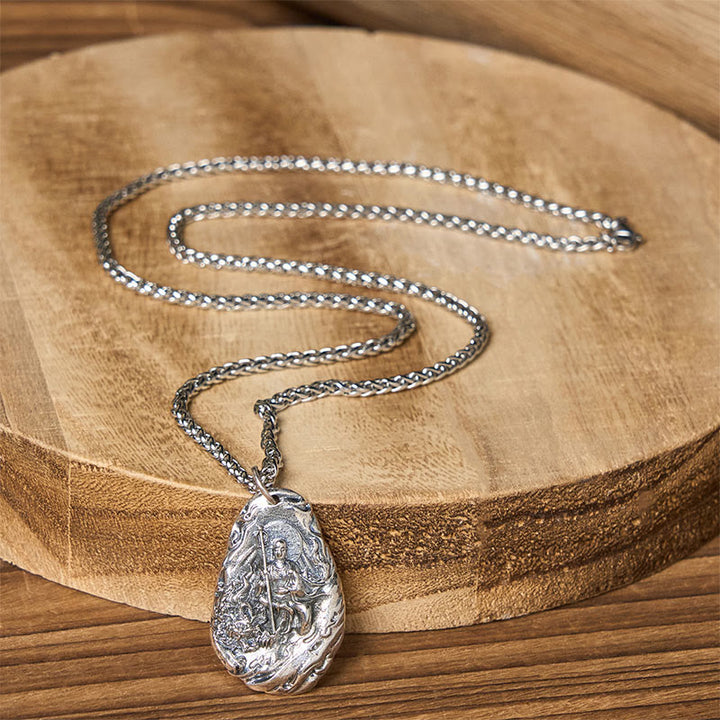 Buddha Stones Collana con ciondolo in rame Kṣitigarbha Dizang Bodhisattva Compassione - image 10