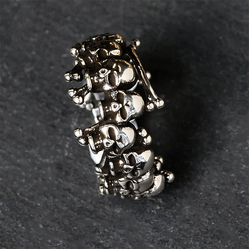 Anello con teschio in rame e Buddha Stones , Signore della foresta dei cadaveri, che tiene lontani gli spiriti maligni - image 8