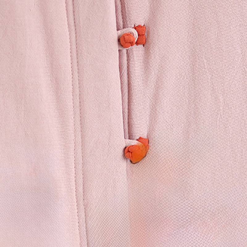 Giacca invernale da donna in cotone spesso con bottoni cinesi a forma di rana, a maniche lunghe, con tasche , Buddha Stones - image 5