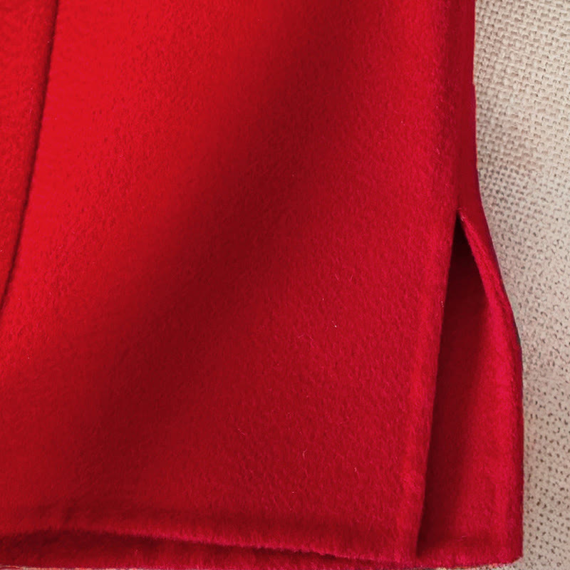 Giacca da donna in cotone a maniche lunghe con tasche, ricamo invernale con bottoni Buddha Stones - image 10