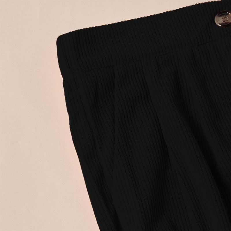 Pantaloni da donna casual in velluto a coste con tasche e gamba dritta Buddha Stones - image 8