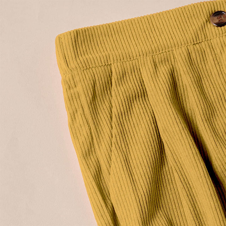 Pantaloni da donna casual in velluto a coste con tasche e gamba dritta Buddha Stones - image 18