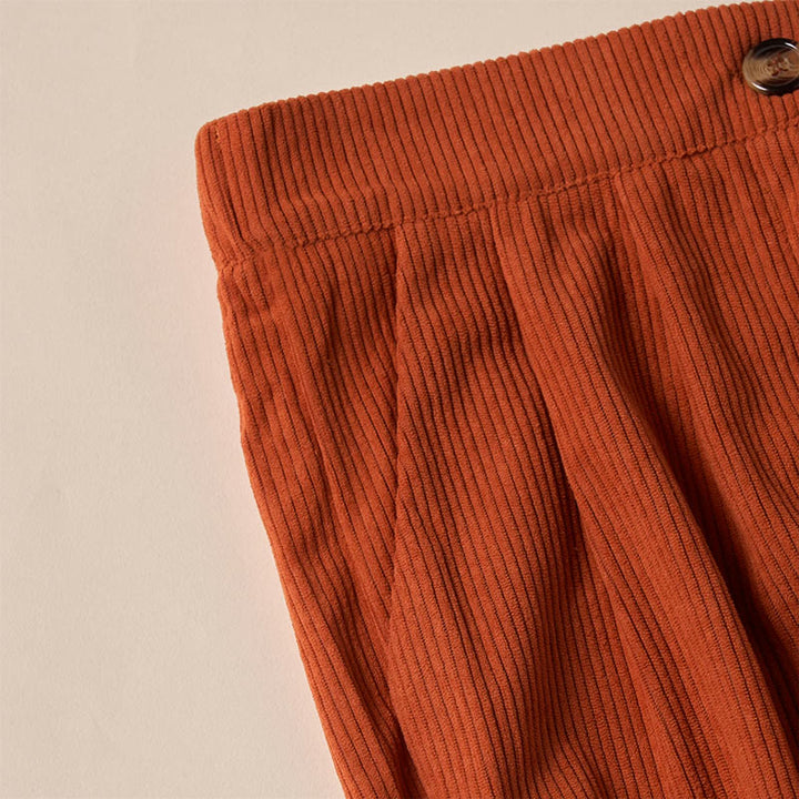 Pantaloni da donna casual in velluto a coste con tasche e gamba dritta Buddha Stones - image 33