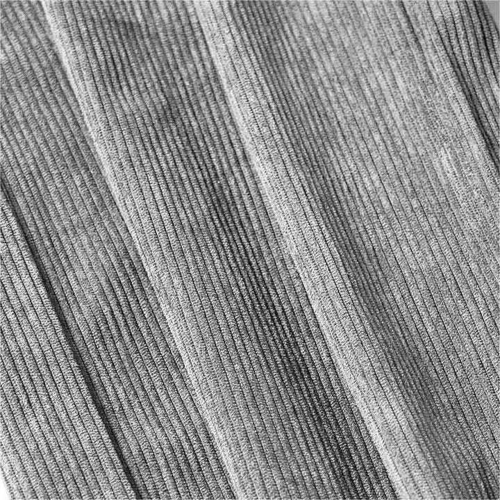 Pantaloni larghi da donna in velluto a coste semplice con bottoni e tasche, in poliestere, con Buddha Stones - image 15