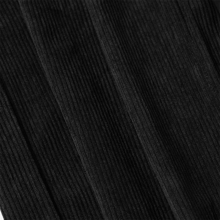 Pantaloni larghi da donna in velluto a coste semplice con bottoni e tasche, in poliestere, con Buddha Stones - image 27