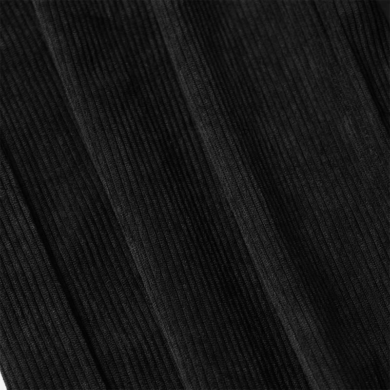 Pantaloni larghi da donna in velluto a coste semplice con bottoni e tasche, in poliestere, con Buddha Stones - image 27