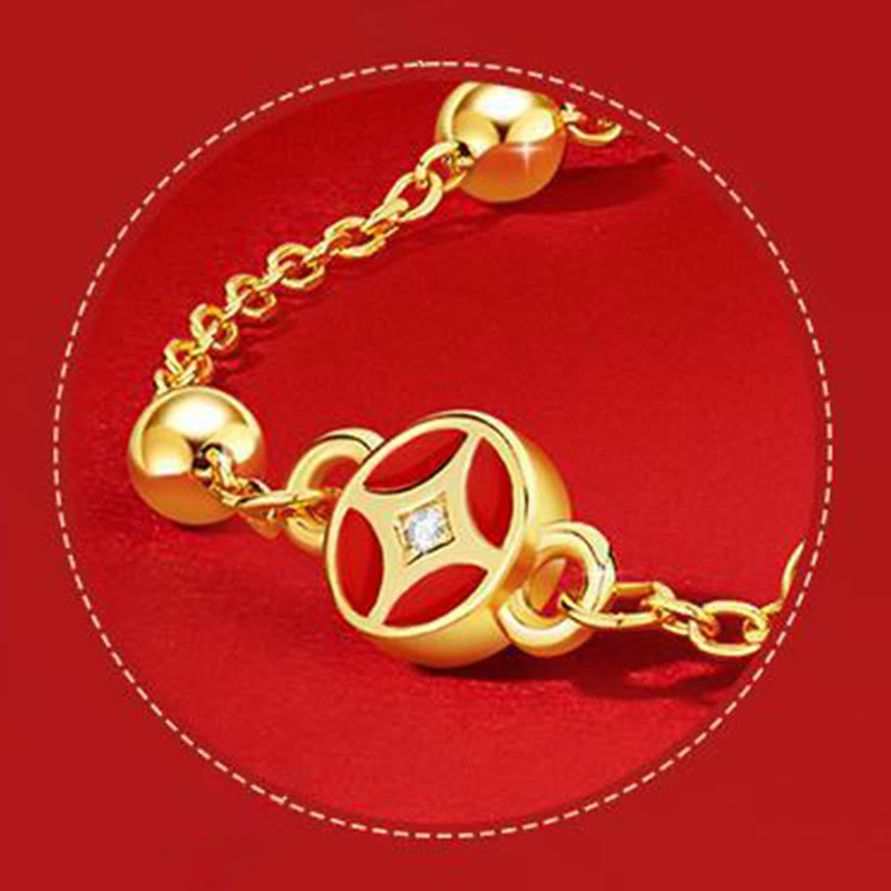 Bracciale in corda rossa con abbondanza di zirconi in argento sterling 925, anno del cavallo , Buddha Stones giada di Hetian - image 10