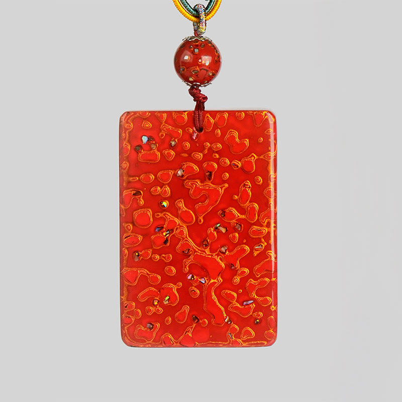 Collana con ciondolo di protezione in legno di sandalo laccato Buddha Stones realizzate a mano - image 10