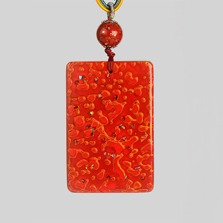 Collana con ciondolo di protezione in legno di sandalo laccato Buddha Stones realizzate a mano - image 10