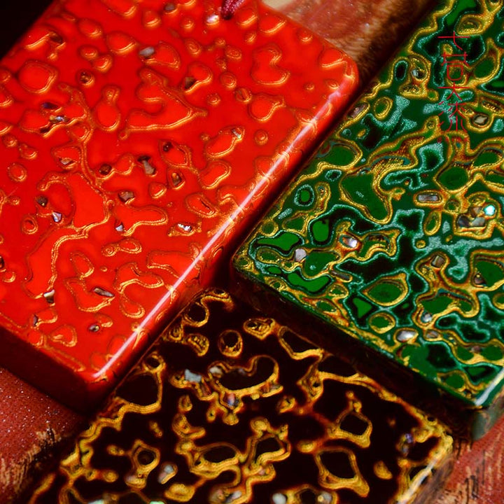 Collana con ciondolo di protezione in legno di sandalo laccato Buddha Stones realizzate a mano - image 27