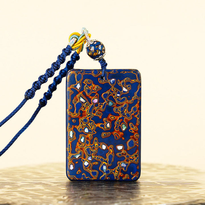 Collana con ciondolo di protezione in legno di sandalo laccato Buddha Stones realizzate a mano - image 19