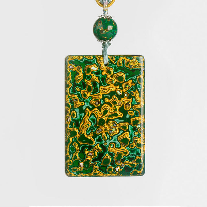 Collana con ciondolo di protezione in legno di sandalo laccato Buddha Stones realizzate a mano - image 5