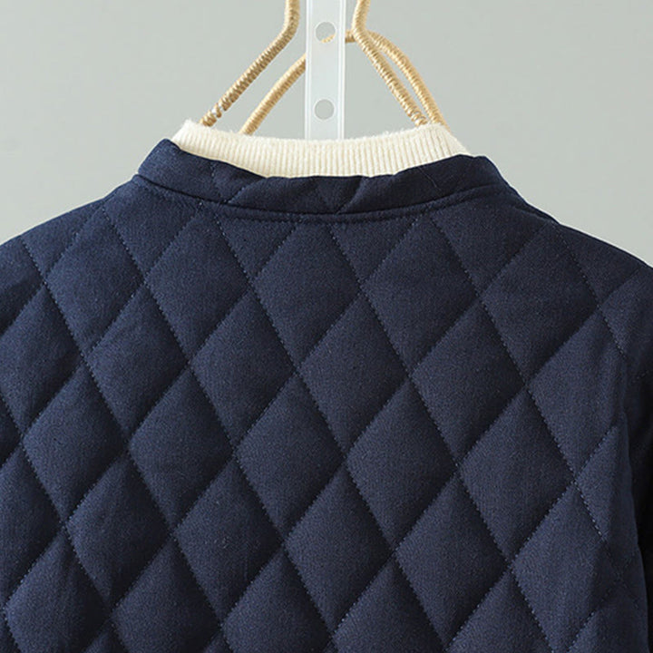 Giacca da donna in cotone spesso con maniche lunghe, tasche e patchwork etnico con bottoni a forma di rana Buddha Stones - image 9