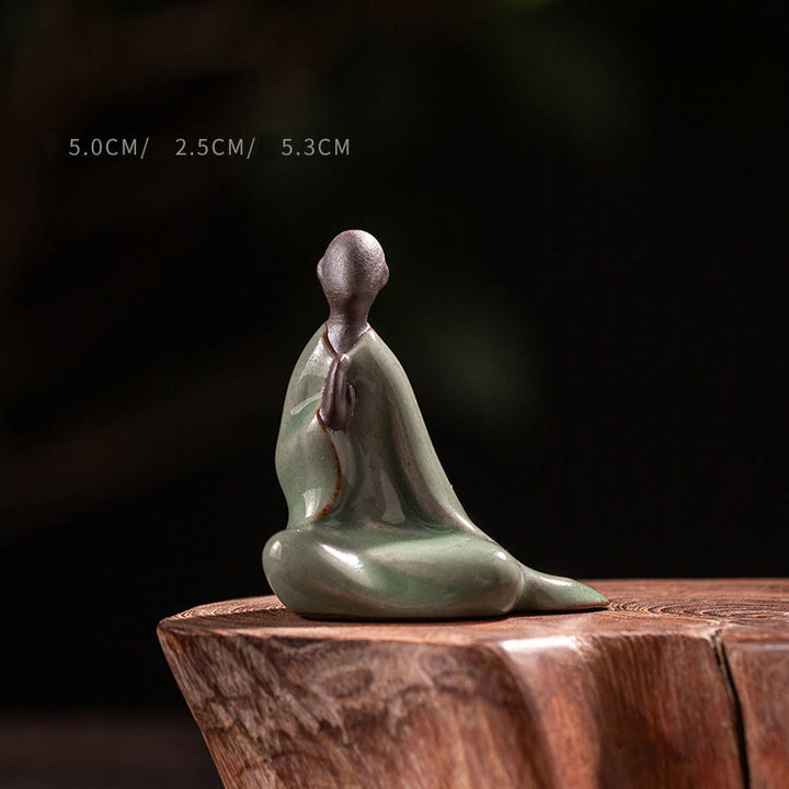 Buddha Stones Piccola statua di Buddha senza forma in ceramica per preghiera Decorazione per la casa Zen 5*2,5*5,3 cm - Buddha 5*2,5*5,3 cm - image 0