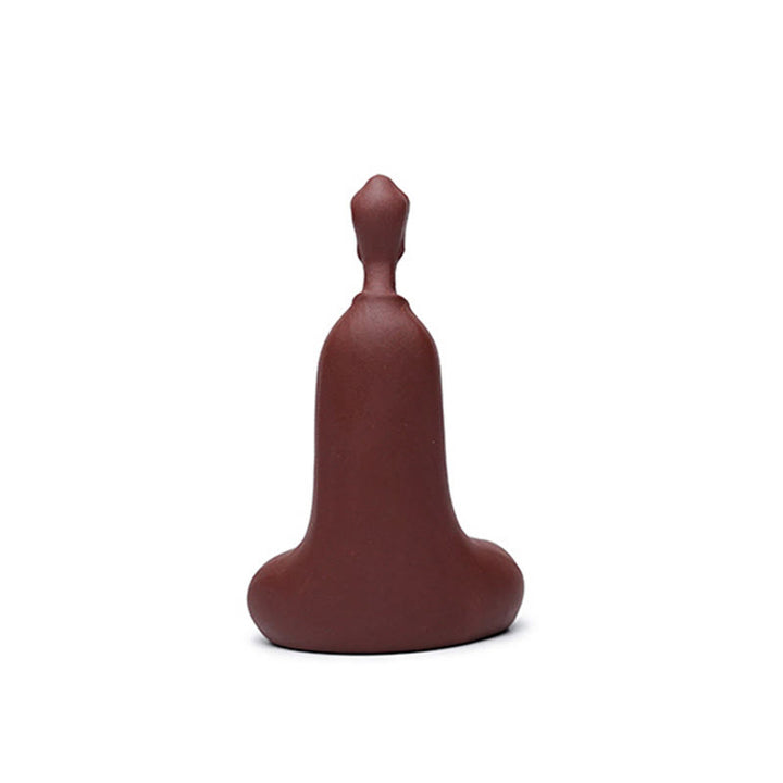 Buddha Stones Buddha senza forma Argilla viola Serenità Decorazione per la scrivania di casa 5,7*9,6 cm - image 7