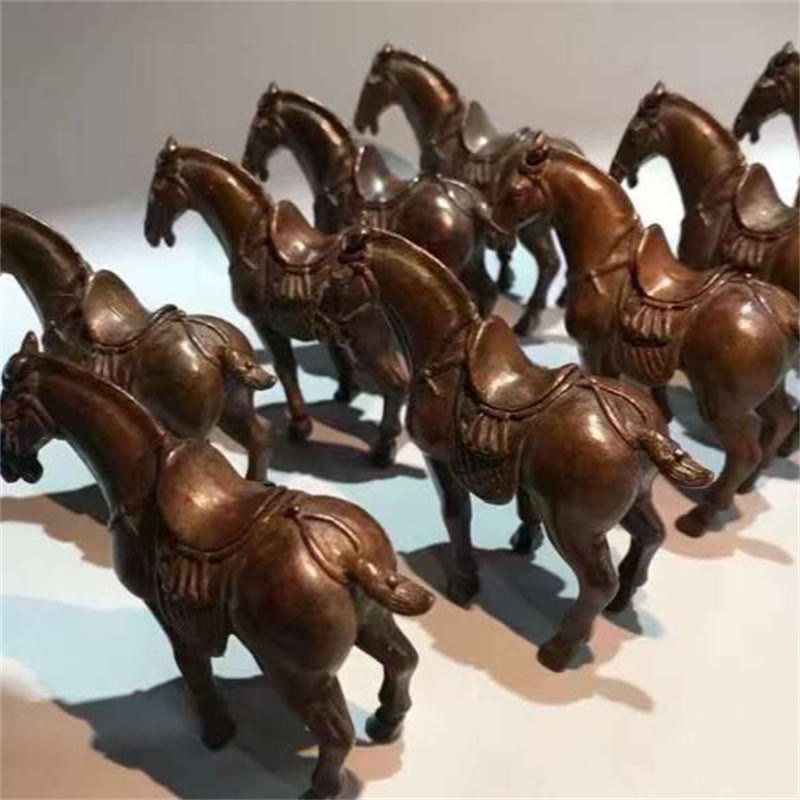 Buddha Stones Antico Anno del Cavallo Lega Decorazione per la casa 7,5*2,6*7 cm - image 6