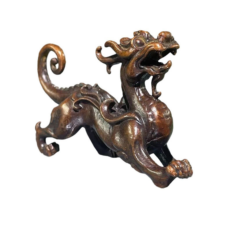 Buddha Stones FengShui Piccola lega PiXiu Decorazione per ricchezza e fortuna 9,2*2,4*5,2 cm - image 12