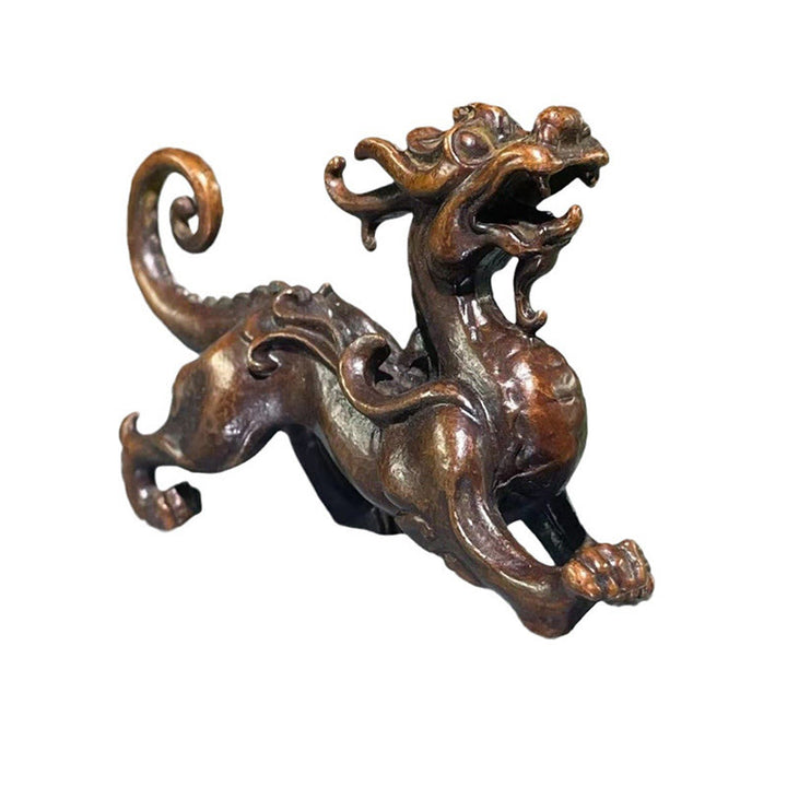 Buddha Stones FengShui Piccola lega PiXiu Decorazione per ricchezza e fortuna 9,2*2,4*5,2 cm - image 12