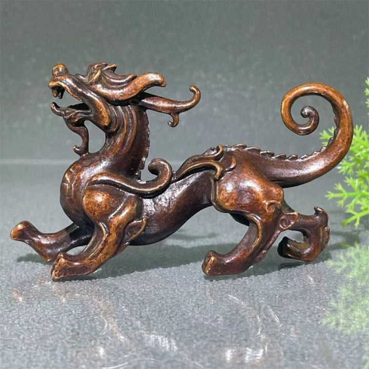 Buddha Stones FengShui Piccola lega PiXiu Decorazione per ricchezza e fortuna 9,2*2,4*5,2 cm - PiXiu 9,2*2,4*5,2 cm - image 0