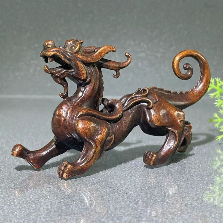 Buddha Stones FengShui Piccola lega PiXiu Decorazione per ricchezza e fortuna 9,2*2,4*5,2 cm - image 2