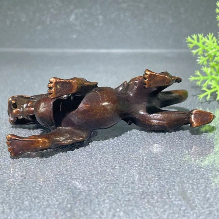 Buddha Stones FengShui Piccola lega PiXiu Decorazione per ricchezza e fortuna 9,2*2,4*5,2 cm - image 6