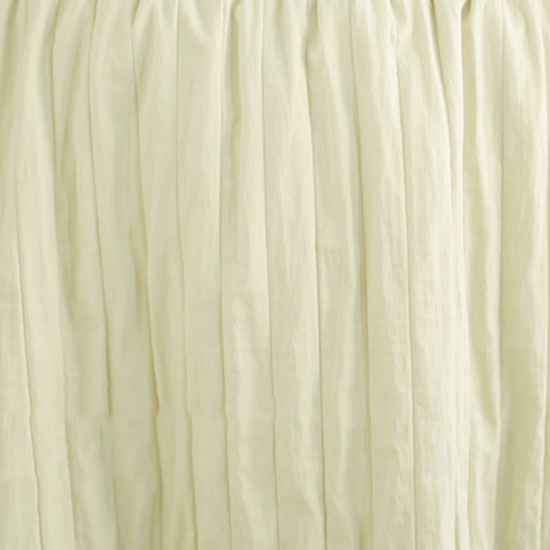 Gonna termica da donna con elastico in vita, tasche e design a pieghe semplici con Buddha Stones - image 17