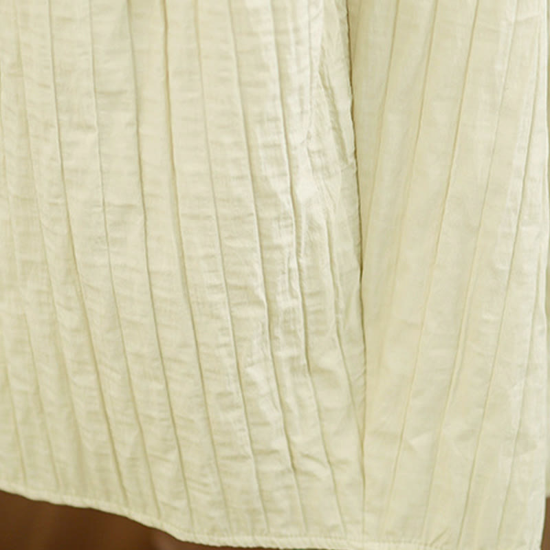 Gonna termica da donna con elastico in vita, tasche e design a pieghe semplici con Buddha Stones - image 18