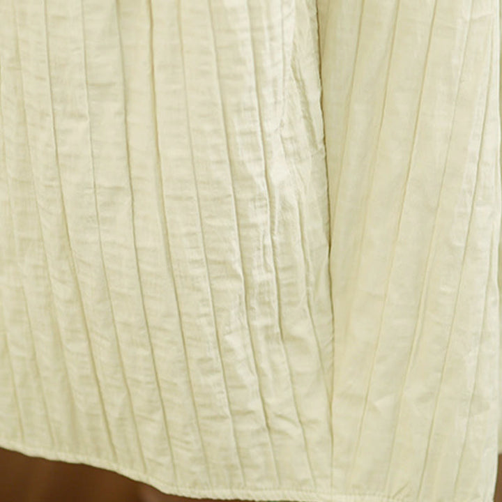 Gonna termica da donna con elastico in vita, tasche e design a pieghe semplici con Buddha Stones - image 18