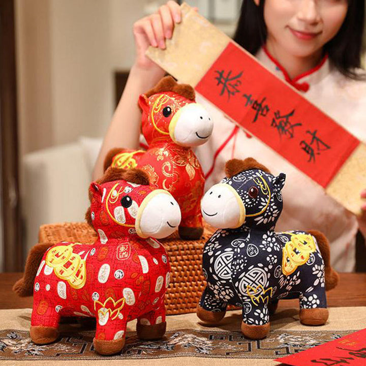 Buddha Stones Anno del Cavallo Monete di Rame Peluche Decorazione per la Casa - image 18