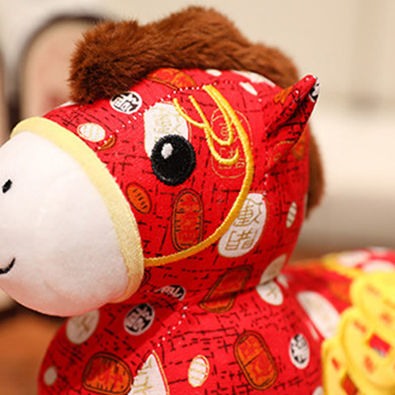 Buddha Stones Anno del Cavallo Monete di Rame Peluche Decorazione per la Casa - image 4