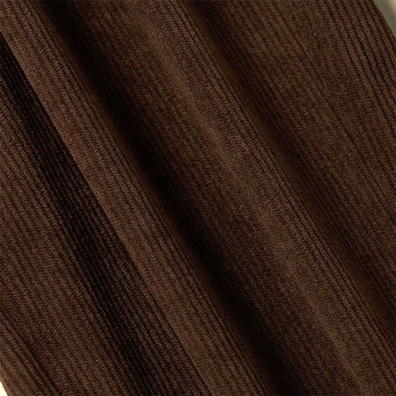 Pantaloni da donna in velluto a coste color puro Buddha Stones con tasche - image 8