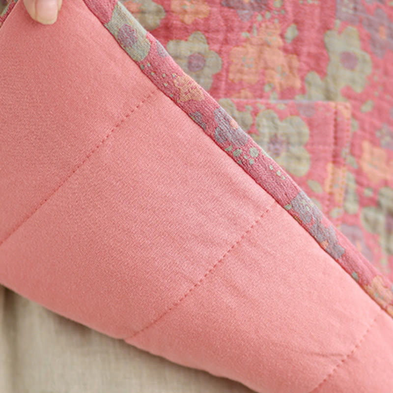 Giacca invernale da donna Buddha Stones in cotone spesso con motivo floreale e maniche lunghe, con tasche - image 16