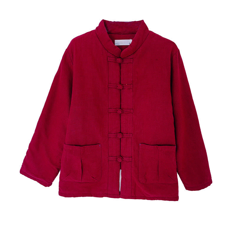 Giacca termica da donna a maniche lunghe con tasche, imbottita in cotone, con bottoni, modello Buddha Stones - image 7