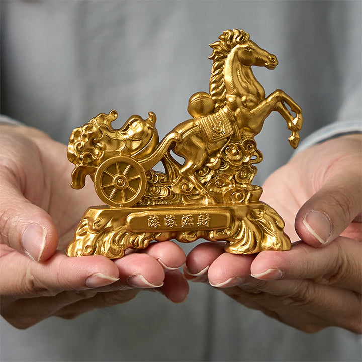 Buddha Stones "Diventa ricco ora" Anno del Cavallo Lingotto di cavolo Decorazione per la casa - Cavolo cappuccio 8,5*8 cm - image 0