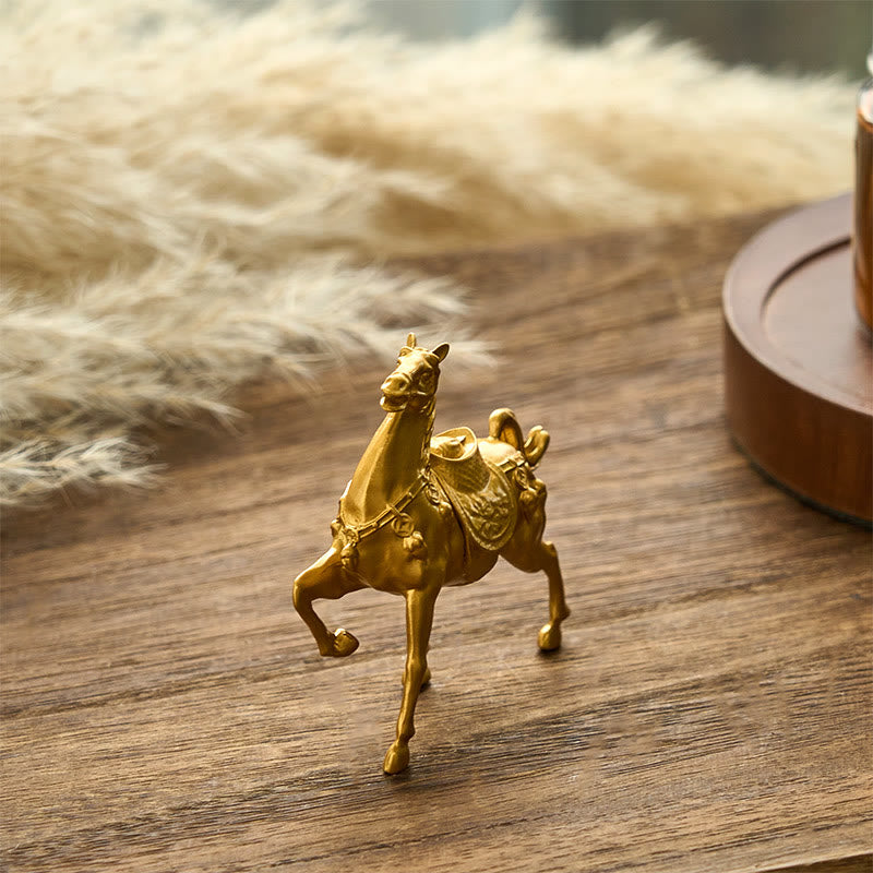 Buddha Stones Anno del Cavallo Lingotto Lega di Successo Decorazione per la casa - image 2