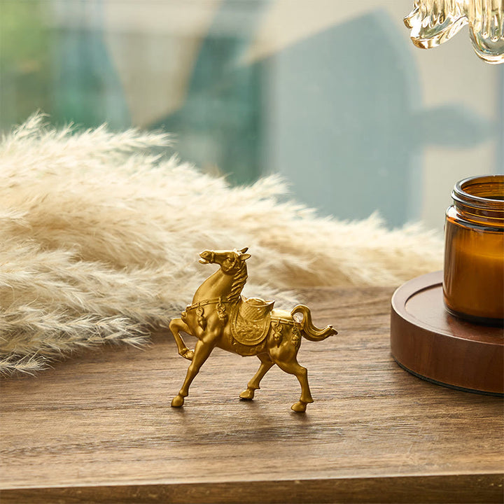 Buddha Stones Anno del Cavallo Lingotto Lega di Successo Decorazione per la casa - image 3