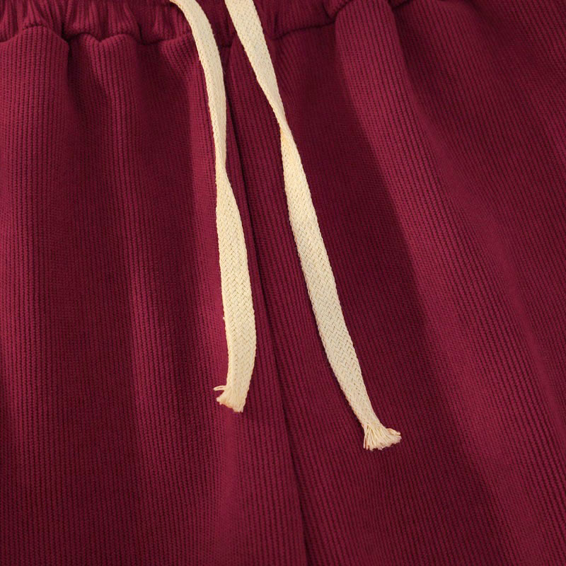 Pantaloni larghi da donna in velluto a coste di cotone patchwork con fodera in pile e tasche Buddha Stones - image 37