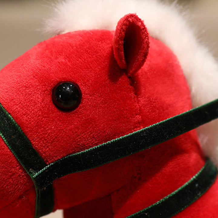 Buddha Stones Anno del Cavallo Bambù Drago Loto Fenice Peluche Bambola Decorazione per la casa - image 2