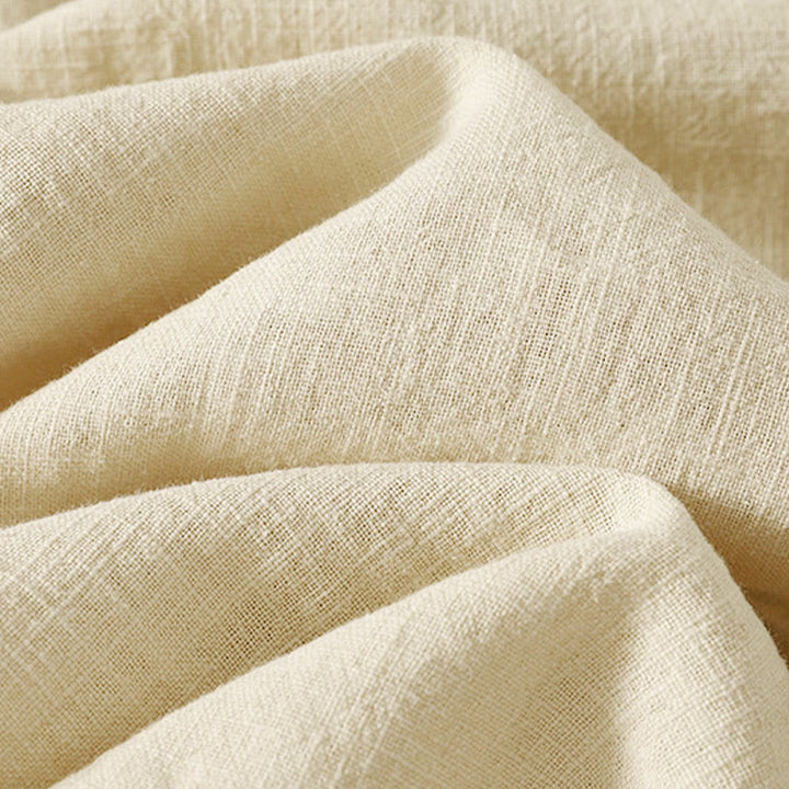 Camicia da donna in cotone e lino Zen con bottoni cinesi e maniche lunghe, motivo Buddha Stones - image 11