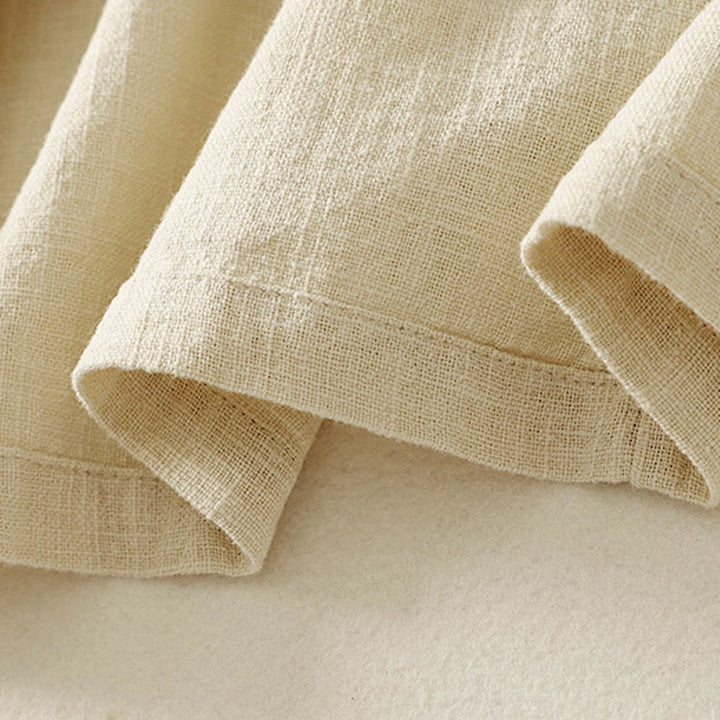 Camicia da donna in cotone e lino Zen con bottoni cinesi e maniche lunghe, motivo Buddha Stones - image 15