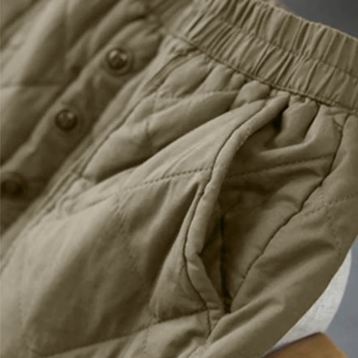 Gonna da donna Buddha Stones in cotone imbottito termico, lunghezza 7-8, con tasche - image 6