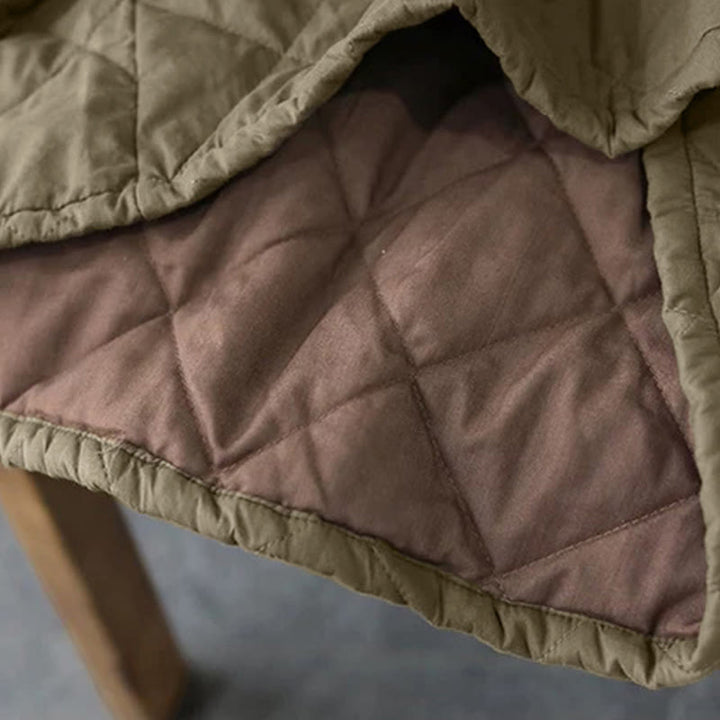 Gonna da donna Buddha Stones in cotone imbottito termico, lunghezza 7-8, con tasche - image 8