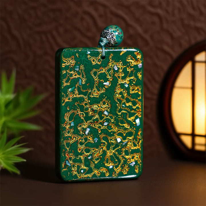 Collana con ciondolo di protezione in legno di sandalo laccato Buddha Stones realizzate a mano - image 2