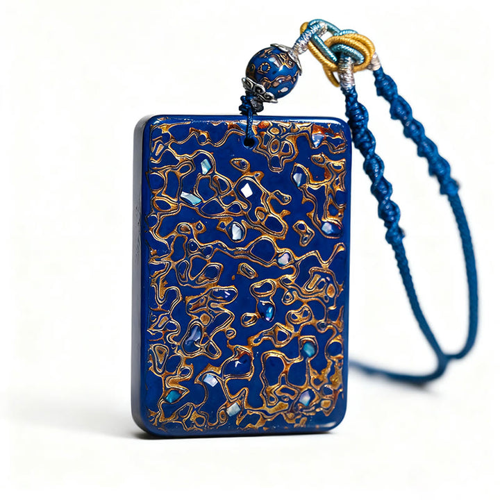 Collana con ciondolo di protezione in legno di sandalo laccato Buddha Stones realizzate a mano - image 20