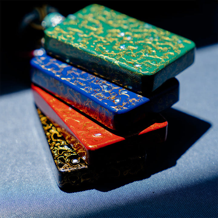 Collana con ciondolo di protezione in legno di sandalo laccato Buddha Stones realizzate a mano - image 25