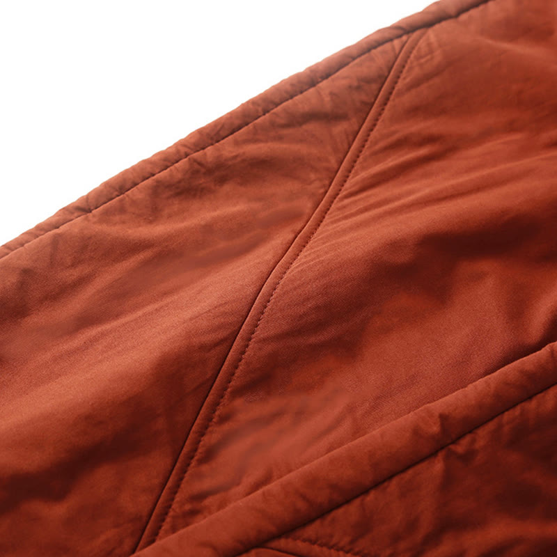 Pantaloni harem spessi con elastico in vita e tasche, modello invernale semplice da donna Buddha Stones - image 10