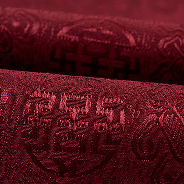 Giacca da uomo in stile Tang con colletto rialzato, maniche lunghe, ricamo con Buddha Stones e tasche - image 6