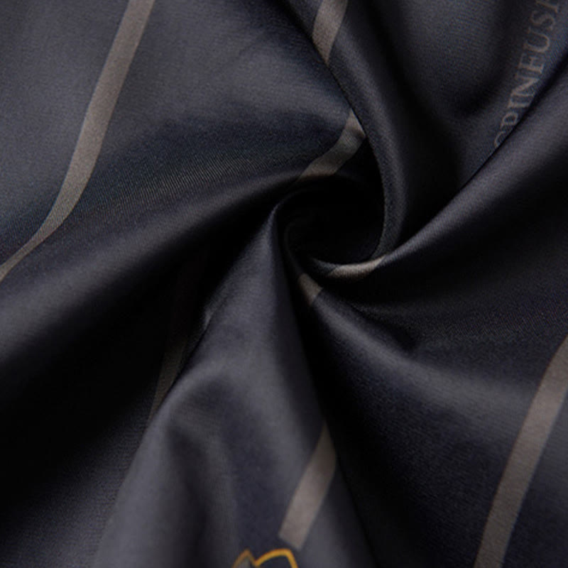 Giacca da uomo in stile Tang con colletto rialzato, maniche lunghe, ricamo con Buddha Stones e tasche - image 12