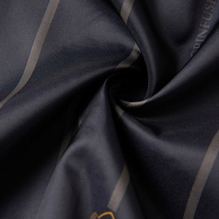 Giacca da uomo in stile Tang con colletto rialzato, maniche lunghe, ricamo con Buddha Stones e tasche - image 12