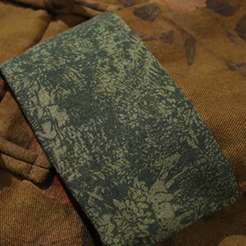 Giacca da uomo in cotone a maniche lunghe con bottoni cinesi a forma di rana, motivo floreale stampato primaverile Buddha Stones - image 22